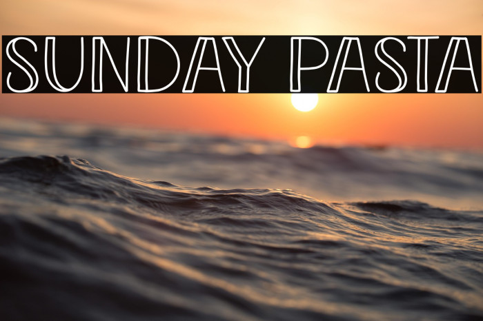 Sunday Pasta Example 3