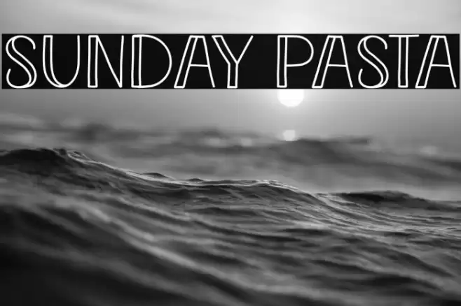 Sunday Pasta Caratteri examples