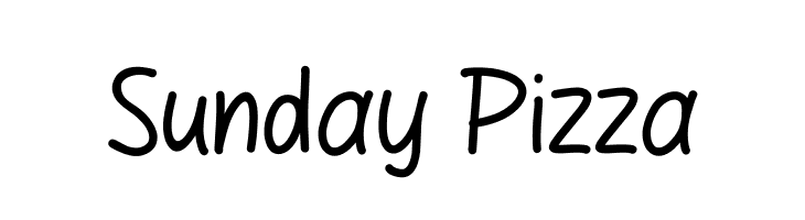 Sunday Pizza  フリーフォントのダウンロード