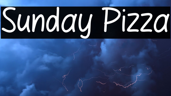 Sunday Pizza Example 1