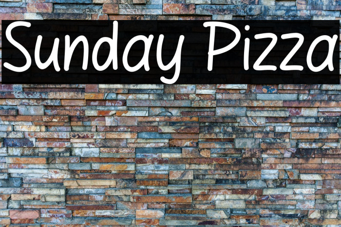 Sunday Pizza Example 2