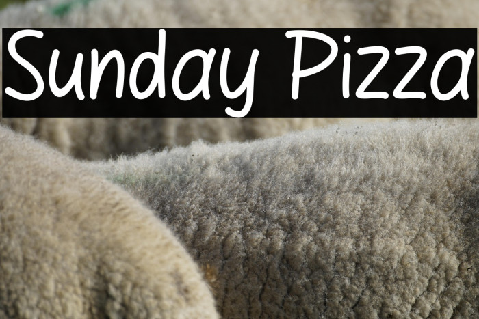 Sunday Pizza Example 3