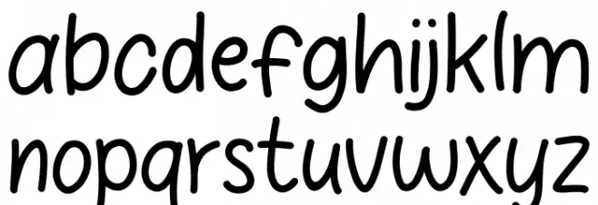 Sunday Pizza Font LOWERCASE