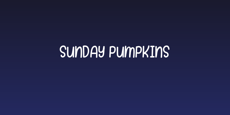 Sunday Pumpkins Social Header