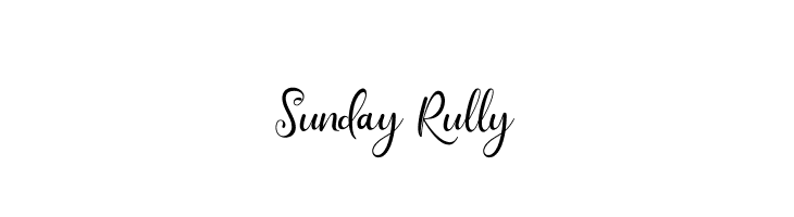 Sunday Rully  Free Fonts Download