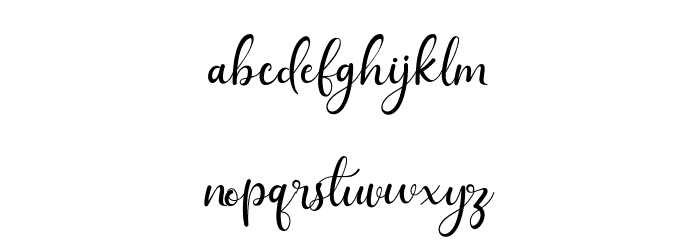 Sunday Rully Font LOWERCASE