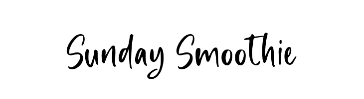Sunday Smoothie  baixar fontes gratis