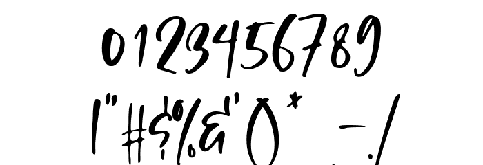 Sunday Smoothie Font OTHER CHARS