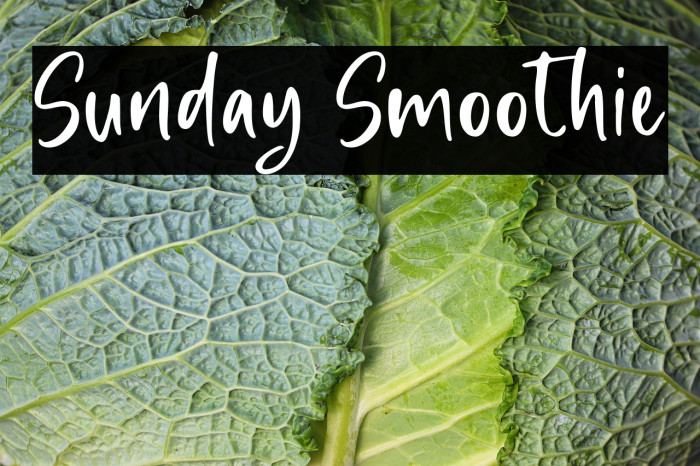 Sunday Smoothie Example 1