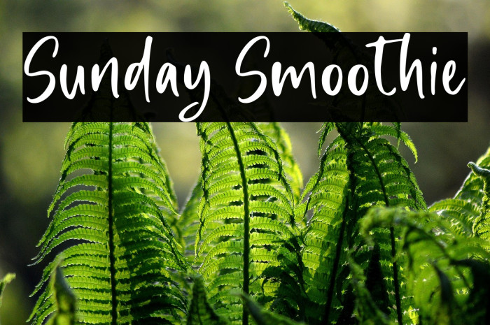 Sunday Smoothie Example 2