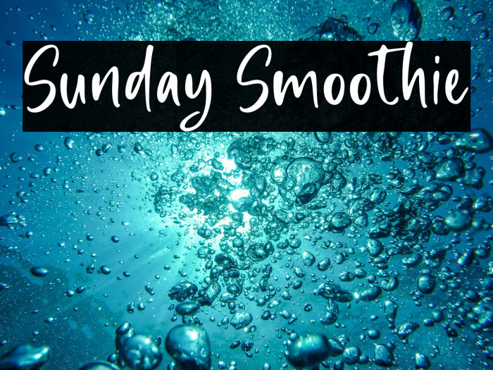 Sunday Smoothie Example 3