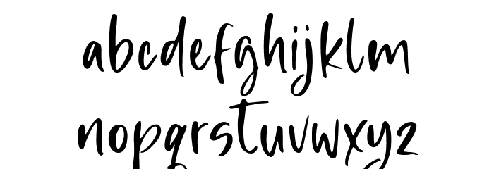 Sunday Smoothie Font LOWERCASE