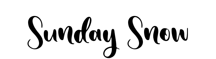 Sunday Snow  免费字体下载