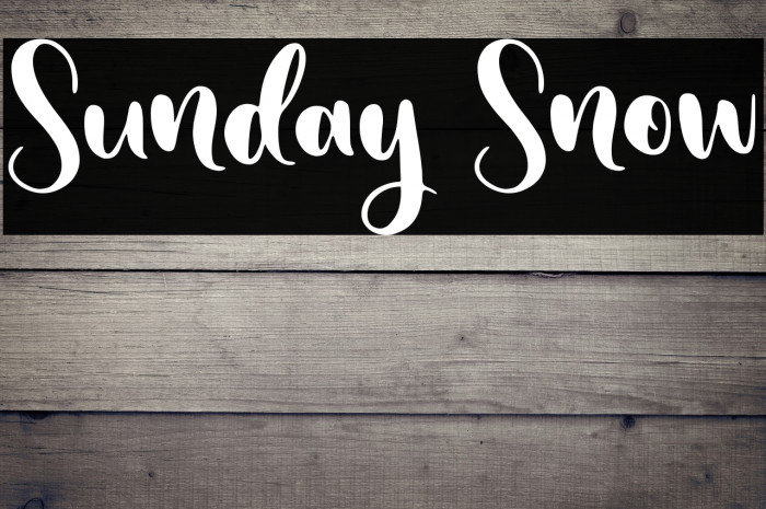 Sunday Snow Example 1