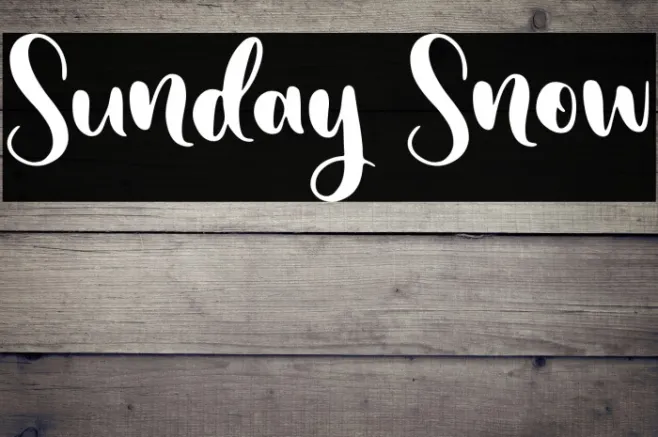 Sunday Snow Example 1