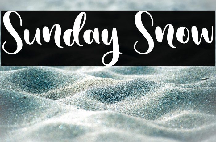 Sunday Snow Example 3