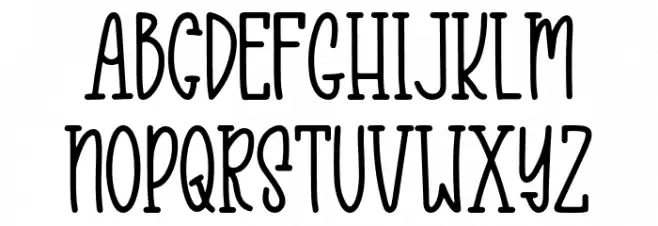 Sunday Special Schriftart Groß
