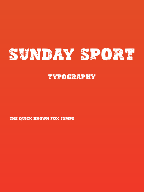 Sunday Sport Poster
