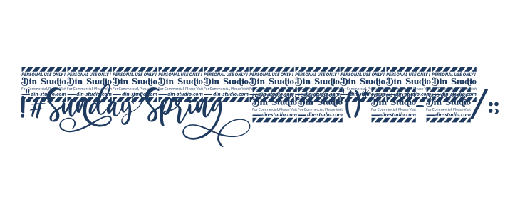 Sunday Spring Personal Use Other Characters