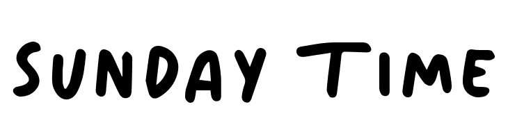 Sunday Time  フリーフォントのダウンロード
