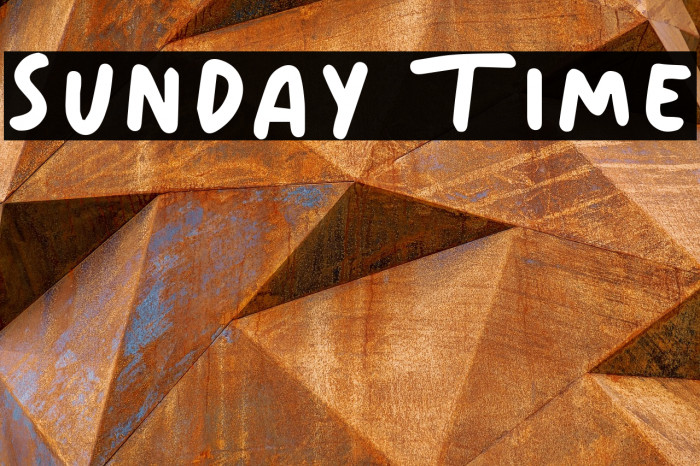 Sunday Time Example 1