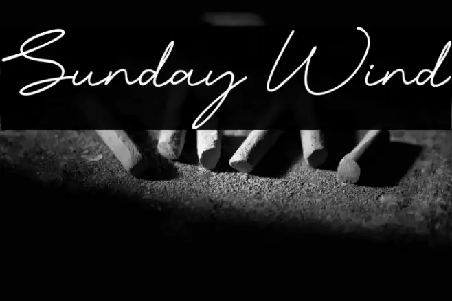 Sunday Wind Caratteri examples