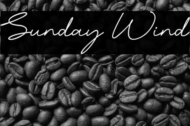 Sunday Wind Caratteri examples