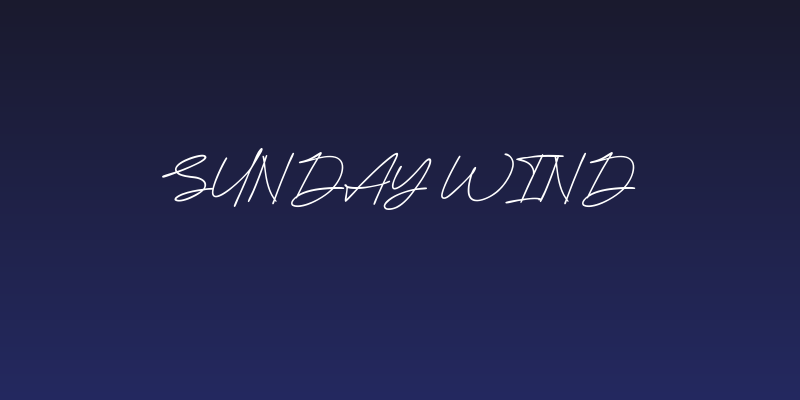 Sunday Wind Social Header