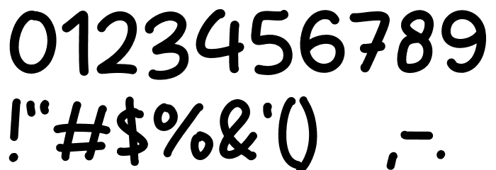 Sunday Work Font OTHER CHARS