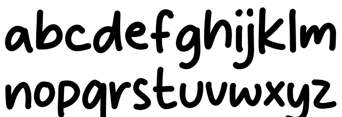Sunday Work Font LOWERCASE