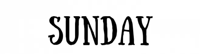 Sunday  Frei Schriftart Herunterladen