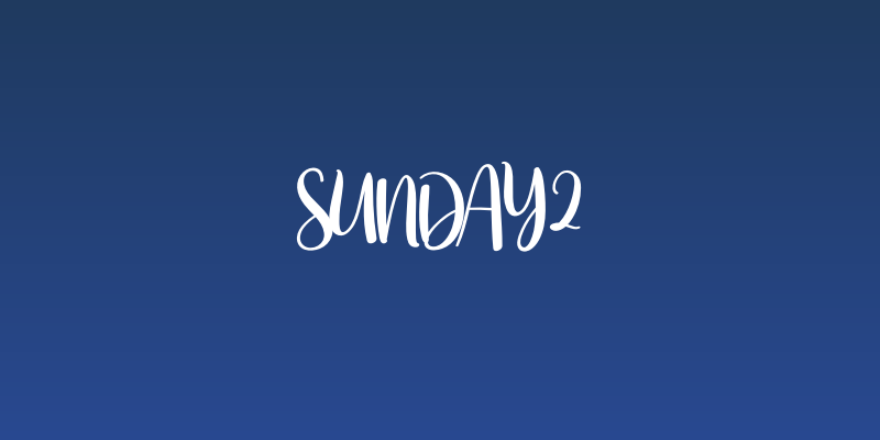 Sunday2 Social Header