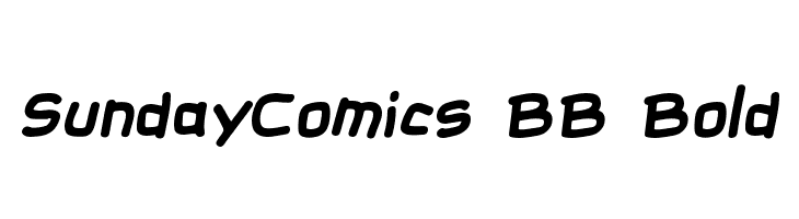 SundayComics BB Bold Font