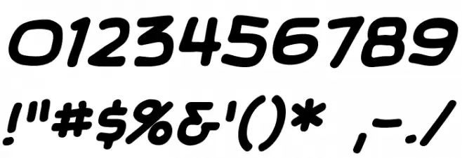 SundayComics BB Bold फ़ॉन्ट अन्य घर का काम