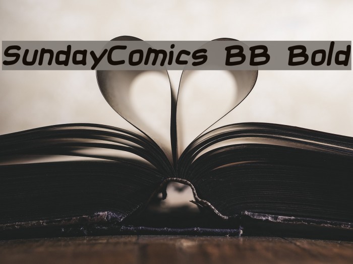SundayComics BB Bold Font examples