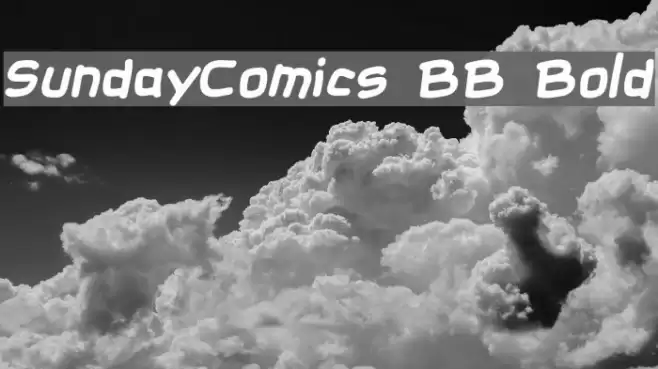 SundayComics BB Bold फ़ॉन्ट examples