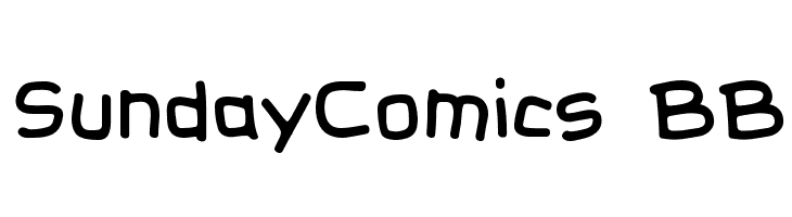 SundayComics BB  Frei Schriftart Herunterladen