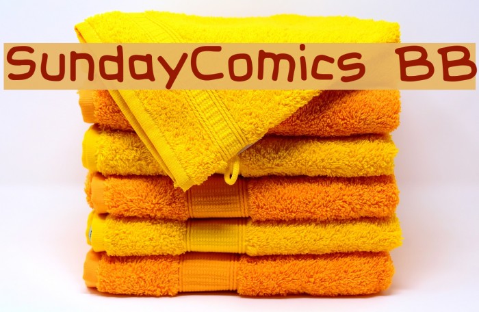 SundayComics BB Font examples