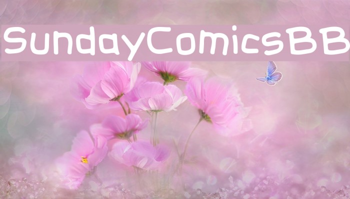 SundayComicsBB Font examples