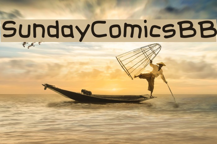 SundayComicsBB Font examples