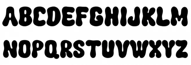 SundayFunday フォント 大文字