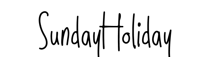 SundayHoliday  Free Fonts Download