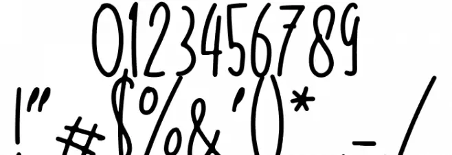 SundayHoliday Font OTHER CHARS