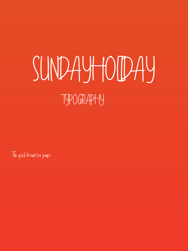 SundayHoliday Poster