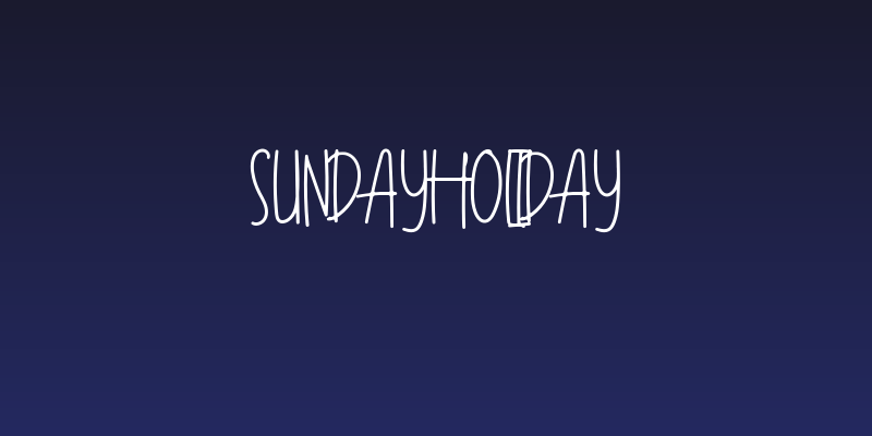 SundayHoliday Social Header