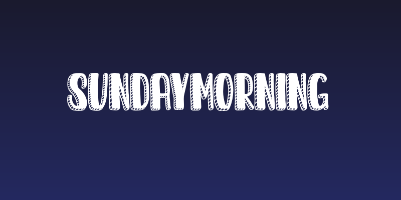SundayMorning Social Header