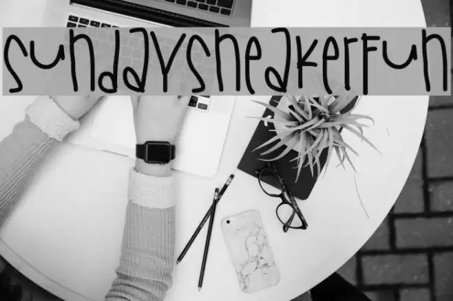 SundaySneakerFun Font examples