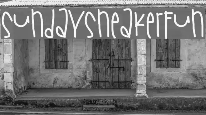 SundaySneakerFun Font examples
