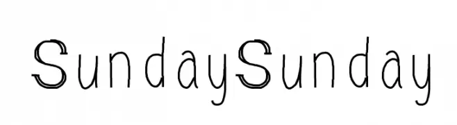 SundaySunday  Frei Schriftart Herunterladen