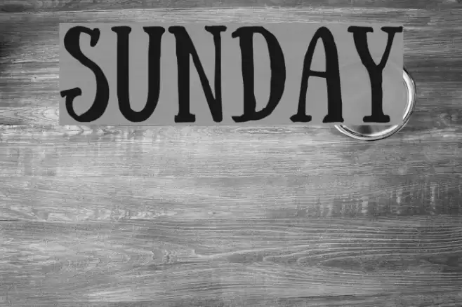 Sunday Font examples